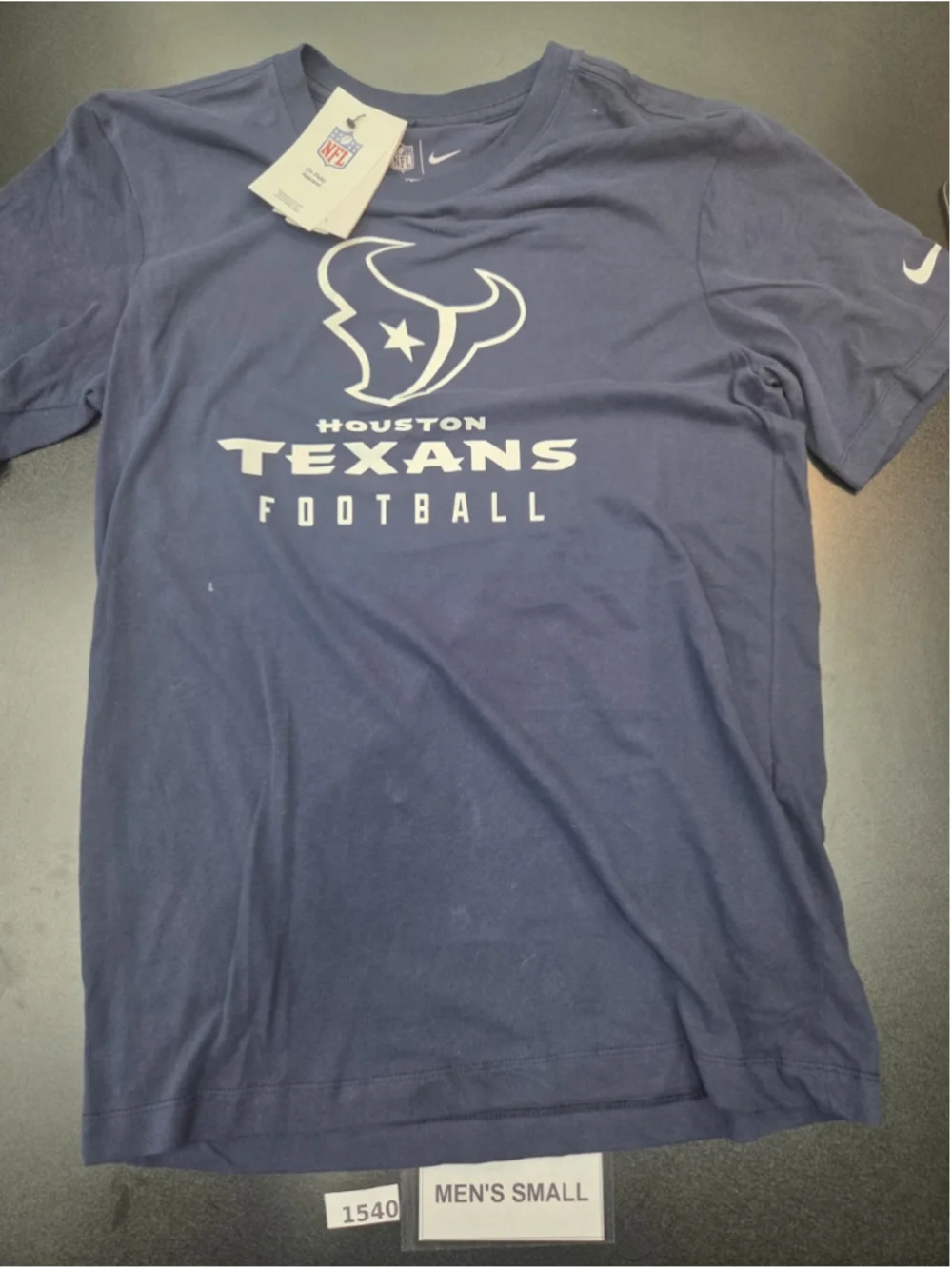 Nike Houston Texans Men’s Small Dri-FIT Navy NFL New Football Shirt NWT #1540